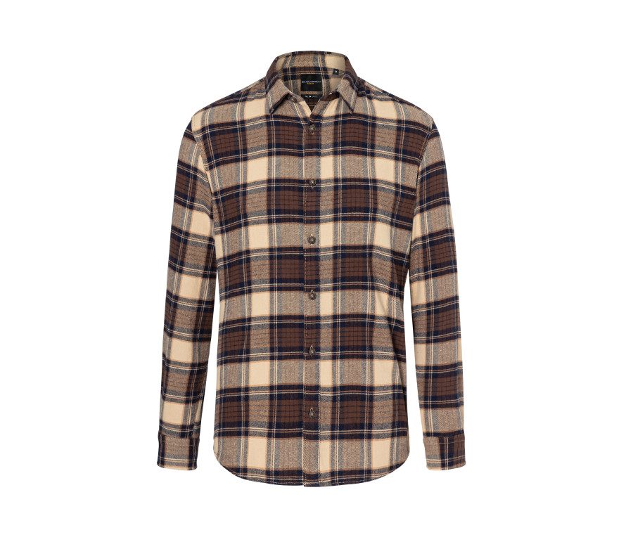 Karlowsky Men's Checked Shirt Urban-Trend BM 9 bedrucken