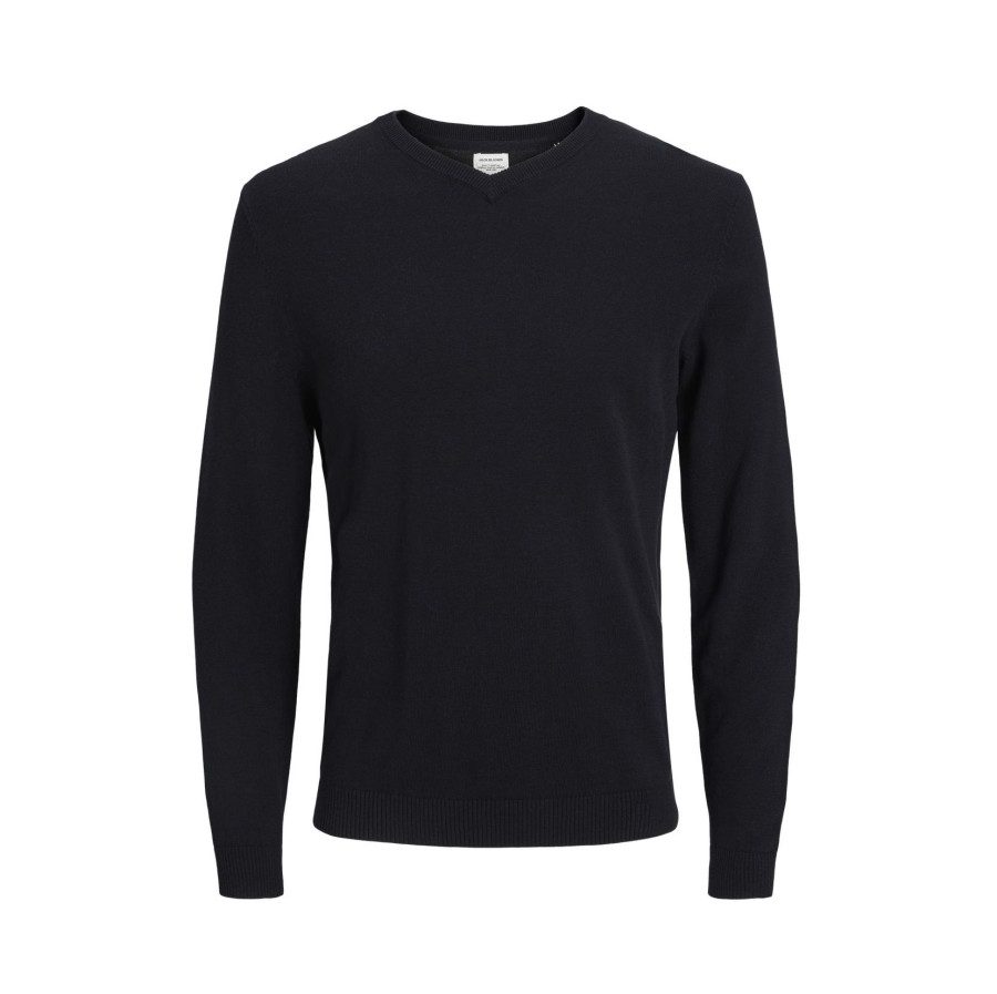 JACK&amp;JONES Basic Knit V-Neck 12137194 bedrucken