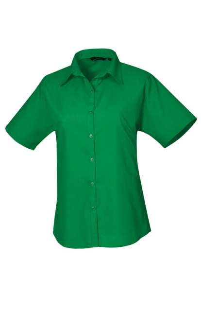 Premier Women's Short Sleeve Poplin Blouse