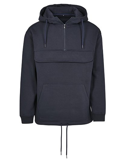 Build your Brand Kapuzen Sweater mit 1/4 Zip BY 098