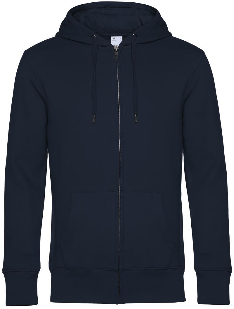 B&C Herren Kapuzen Sweatjacke KING Zipped Hood_° bedrucken