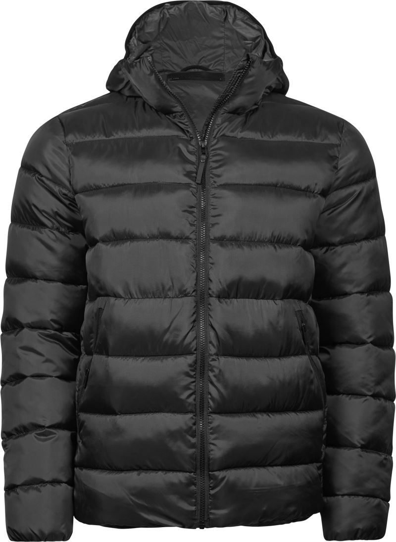 Tee Jays Leichte Herren Kapuzen Steppjacke TJ 9646 bedrucken
