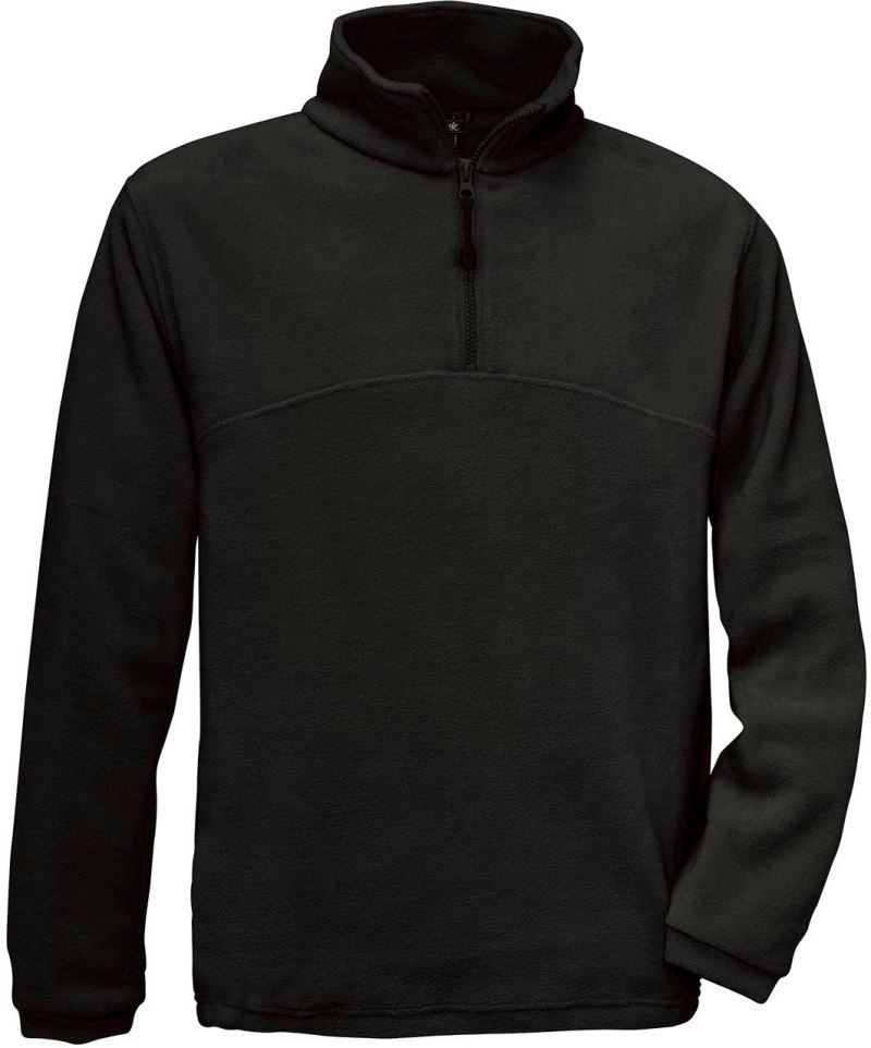 B&C Fleece Pullover mit 1/4 Zip Highlander + bedrucken