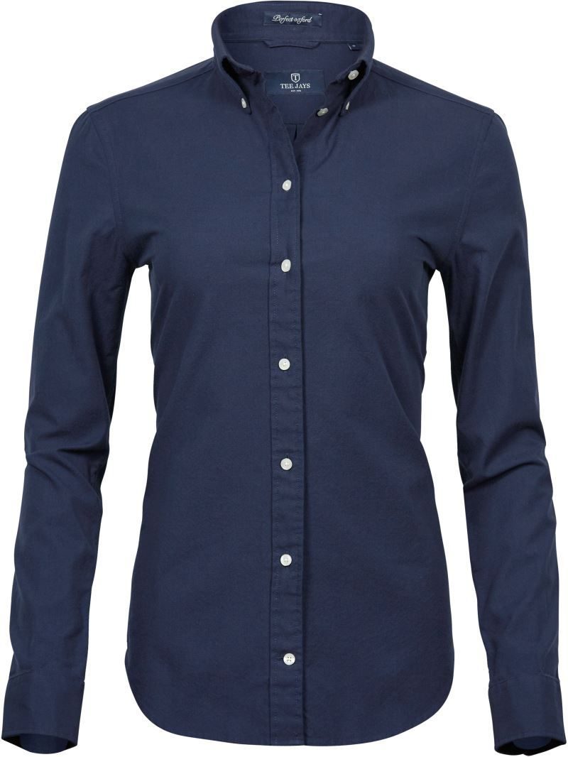 Tee Jays Oxford Bluse "Perfect" langarm TJ 4001 bedrucken