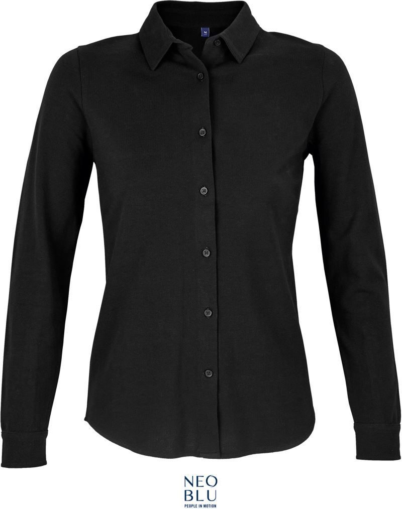 NEOBLU Piqué Bluse langarm Basile Women bedrucken
