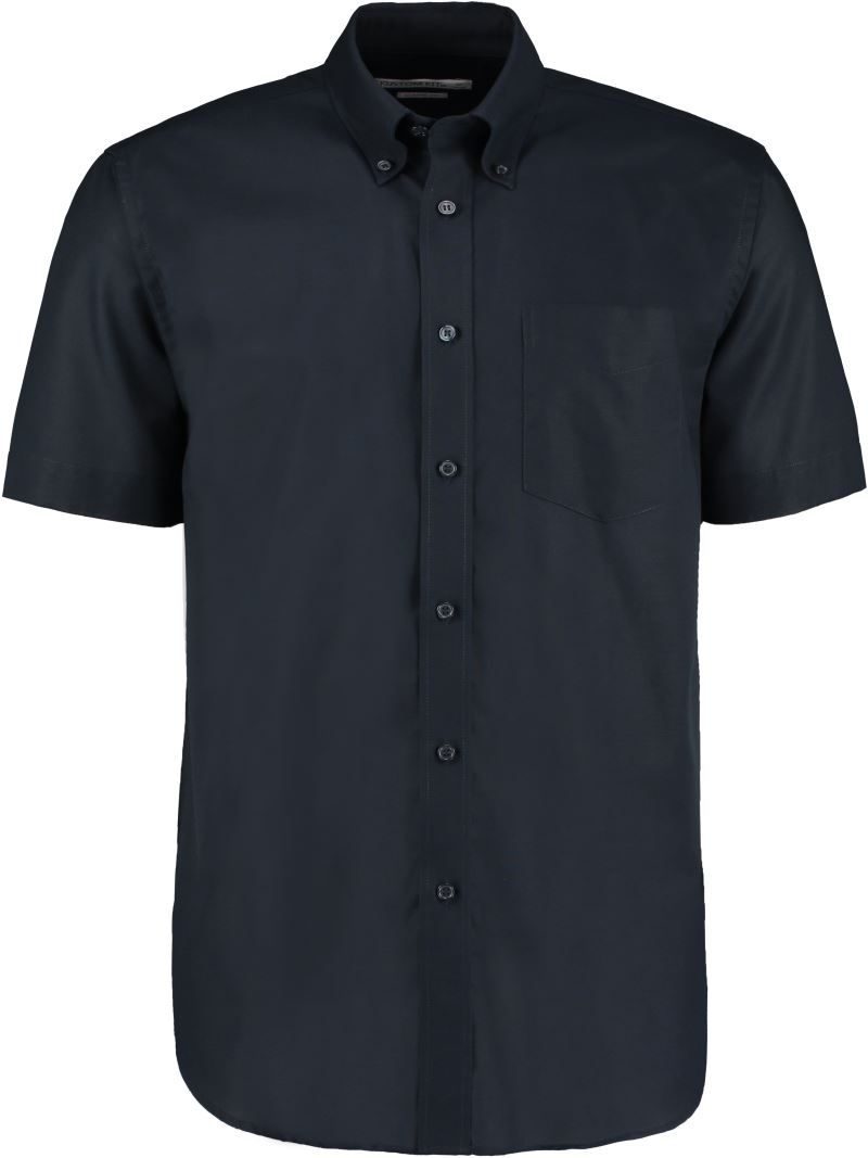 Kustom Kit Workwear Oxford Hemd kurzarm KK 350 (18,5-23) bedrucken