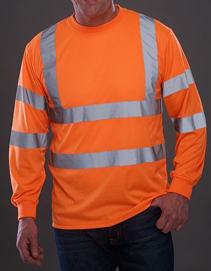 YOKO Hi-Vis Long Sleeve T-Shirt HVJ420 bedrucken
