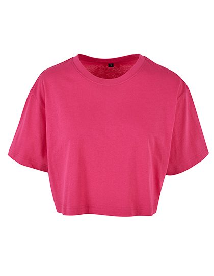 Build Your Brand Ladies Short Oversized Tee BY264