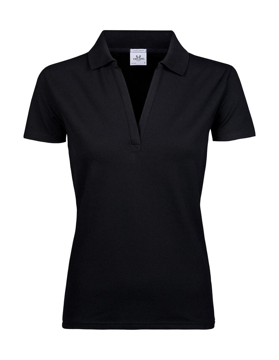 Tee Jays Women´s Luxury Stretch V-Neck Polo 1409 bedrucken