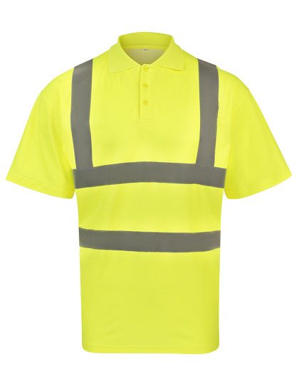 Korntex High-End Polycotton Hi-Vis Polo Shirt Cambridge KXPCPOLO bedrucken
