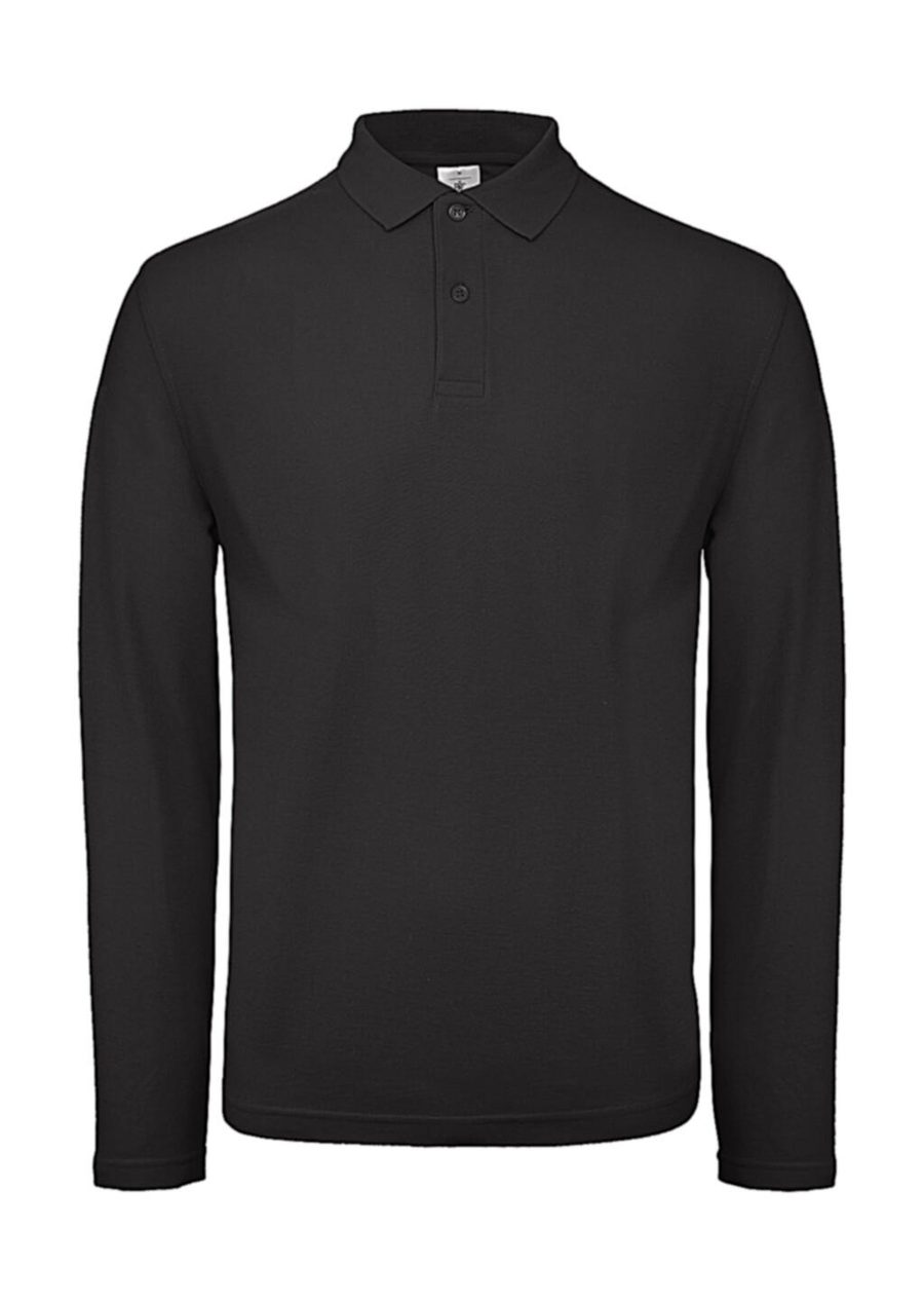B&C BE INSPIRED Men´s Long Sleeve Polo ID.001 PUI12 bedrucken