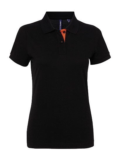 Asquith & Fox Women´s Classic Fit Contrast Polo AQ022 bedrucken
