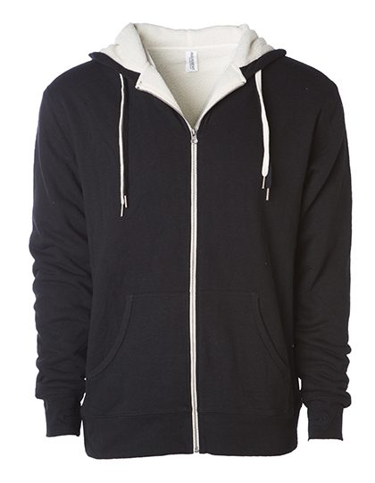 Independent Unisex Sherpa Lined Zip Hooded Jacket EXP90SHZ bedrucken