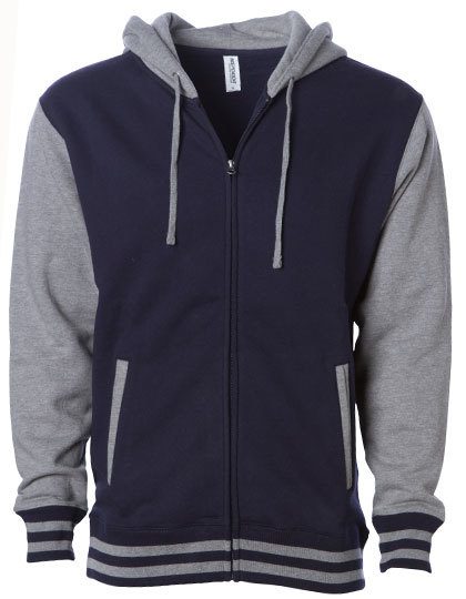 Independent Unisex Heavyweight Varsity Zip Hood IND45UVZ bedrucken