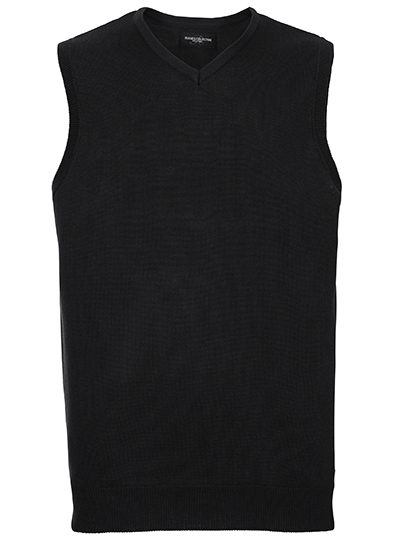 Russell Athletic Collection Men's V-Neck Sleeveless Knitted Pullover R-716M-0 bedrucken