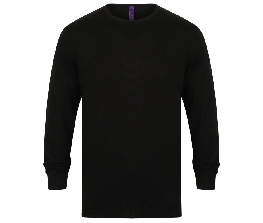 Henbury Men´s Lightweight Crew Neck Jumper H725 bedrucken