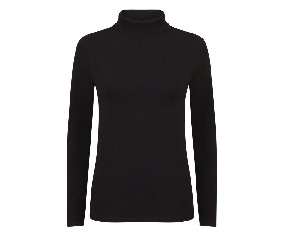 SF Clothing Women´s Feel Good Stretch Roll Neck Top SK125 bedrucken