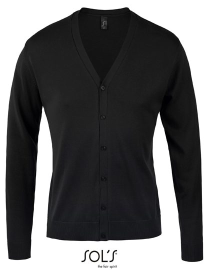 SOL´S Men´s Golden V-Neck Knitted Cardigan 90011 bedrucken