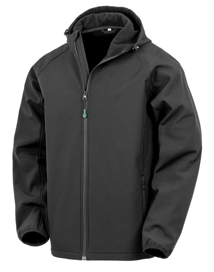 Result Recycled Men´s Recycled 3-Layer Printable Hooded Softshell Jacket R911M bedrucken