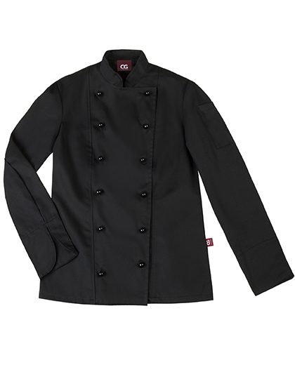 CG Workwear Ladies´ Chef Jacket Rimini 09071-01 bedrucken