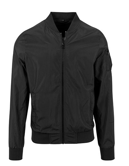 Build Your Brand Nylon Bomber Jacket BY045 bedrucken