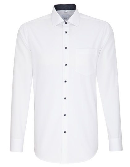 Seidensticker Men´s Shirt Poplin Regular Fit Long Sleeve 193690 bedrucken