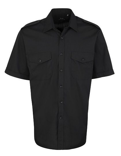 Premier Workwear Pilot Shirt Short Sleeve PR212 bedrucken