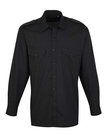Premier Workwear Pilot Shirt Long Sleeve PR210 bedrucken