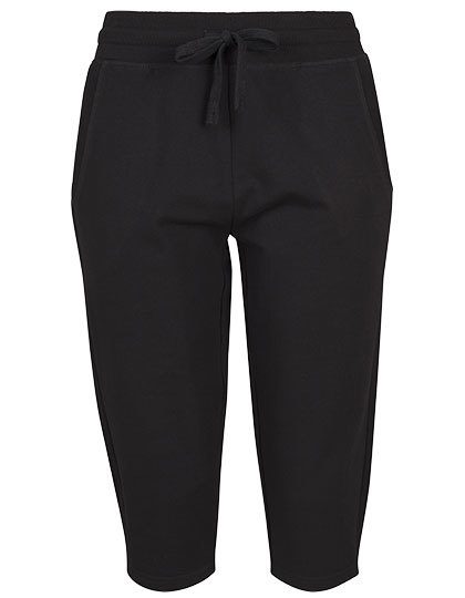 Build Your Brand Ladies` Terry 3/4 Jogging Pants BY067