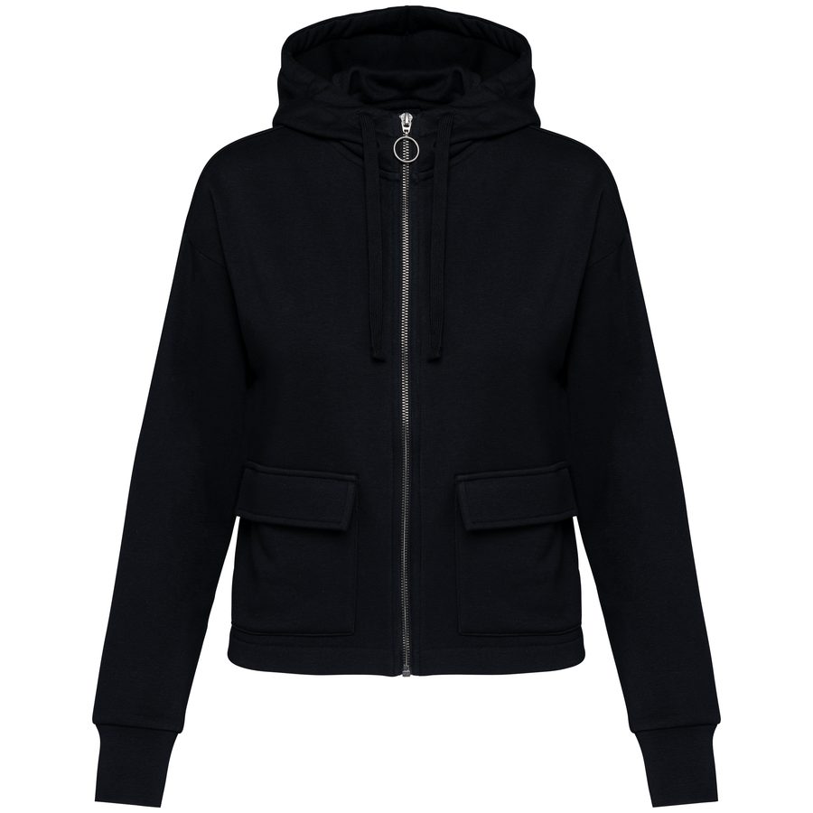 Native Spirit Damen-Kapuzensweatshirt aus French Terry mit Reißverschluss NS409 bedrucken