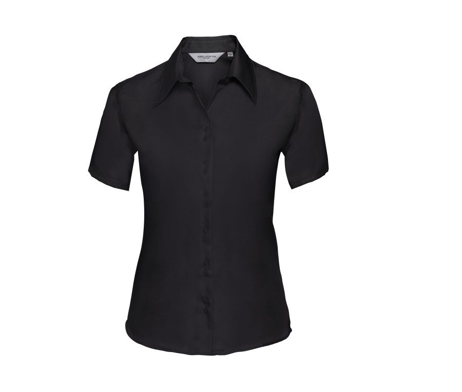 Russell Athletic Collection Ladies' Short Sleeve Tailored Ultimate Non-Iron Shirt 0R957F0 bedrucken
