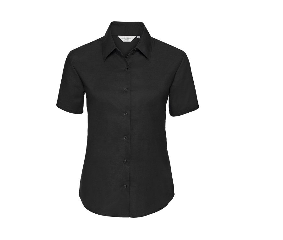 Russell Athletic Collection Ladies' Short Sleeve Tailored Oxford Shirt 0R933F0 bedrucken