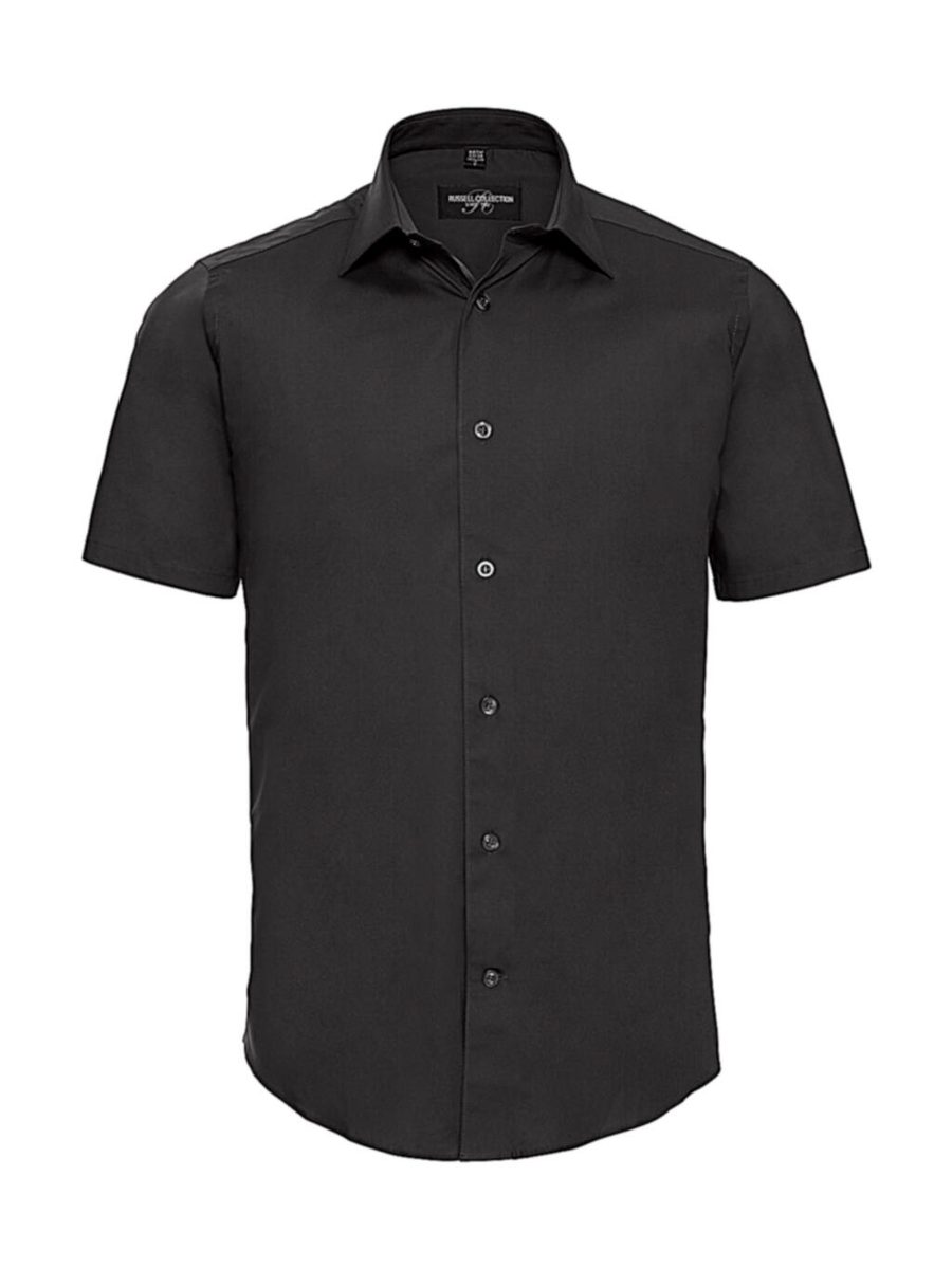Russell Athletic Collection Men's Short Sleeve Fitted Stretch Shirt 0R947M0 bedrucken