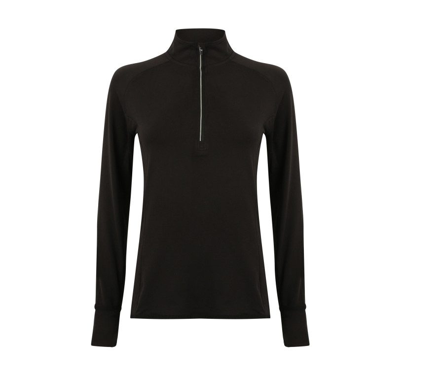 Tombo Ladies' Long Sleeved 1/4 Zip Top TL563 bedrucken